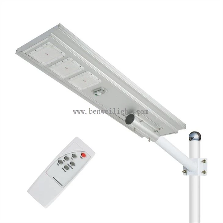 remote led solar street light
