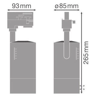LED Dimmable Tracklight Spot 3