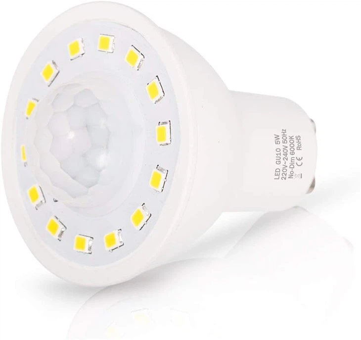 LED Smart Motion Sensor ljósaperur GU10