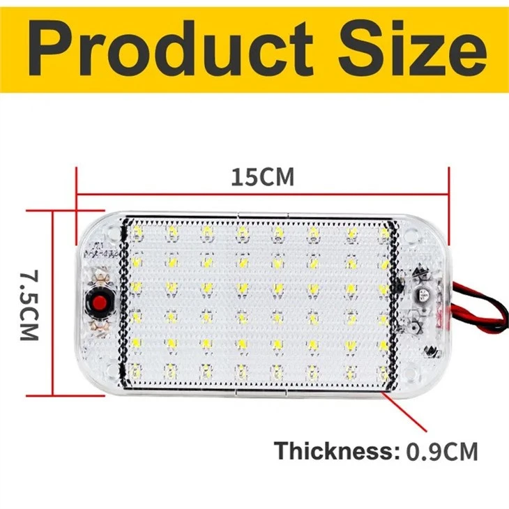 RV LED Dome Ceiling Light size