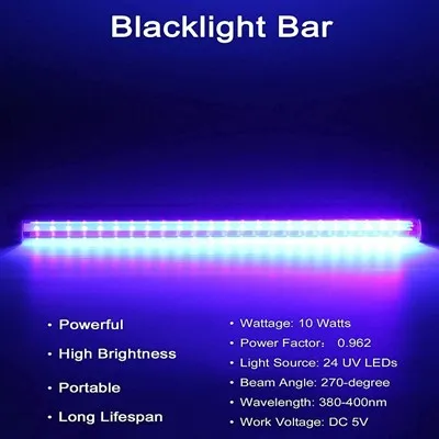 365nm LED UV Ultraviolet Strip ljósastöng
