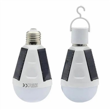 Sólarhlaðanleg 12W LED ljósapera