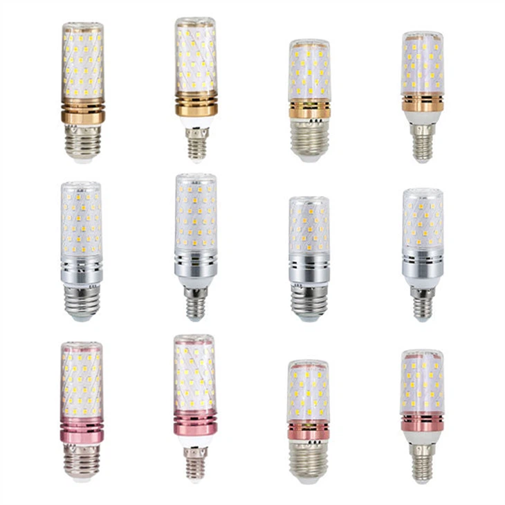 12W LED Corn Bulb - SMD Golden Light | Warm White/Daylight | E27/E14 Base