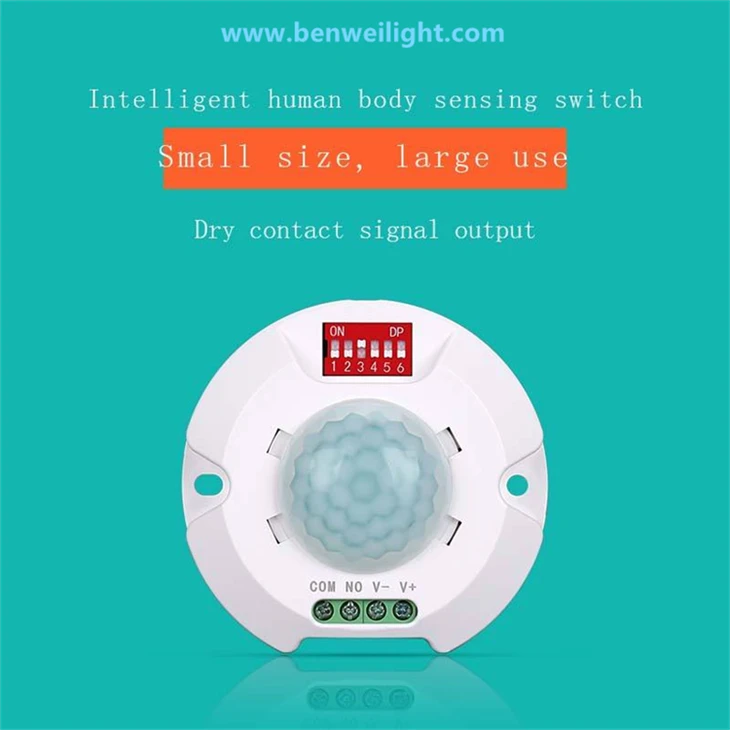 360° Ceiling PIR Motion Sensor, 9-24V, Light Switch factory