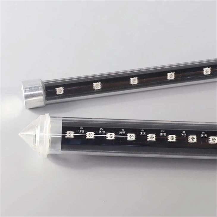 3D Tube RGB Meteor Shower Light factory