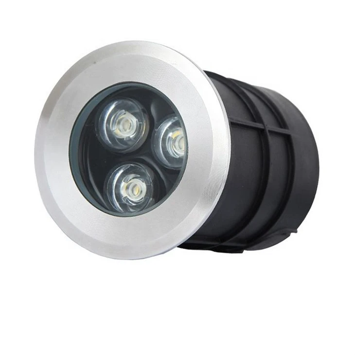 42mm-75mm Stainless Steel Buried LED Light - IP68 Waterproof 1W/3W Underground Lamp