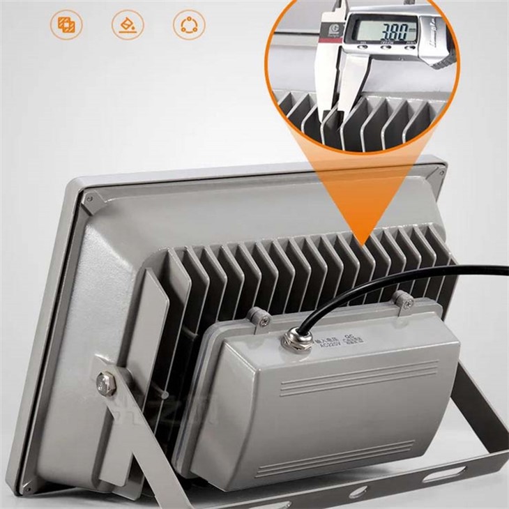 LED flóðljós 20W 50W 100W 150W Dagsljós/Hlýhvítt 175-250V IP65 Vatnsheldur Útigarðarlampi