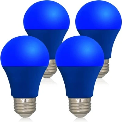 Blá LED ljósapera - A19 E26 grunnperur 9W