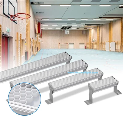 Anti-Glare Aluminium LED Badminton Borðtennis Körfubolta Líkamsræktarljós