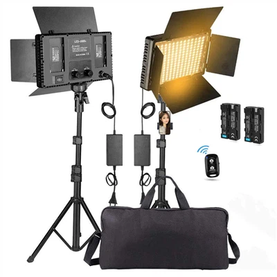 Continuous Constant Soft Box Video Ljósasett 2 X 125w 5500K Ljósaperur Og Ljósastandar