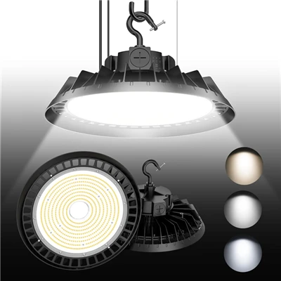 Led High Bay Light, 300W UFO 45000LM Stillanleg CCT (5700K 5000K 4500K)