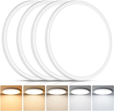 LED innfelldur hringlaga loftljósabúnaður