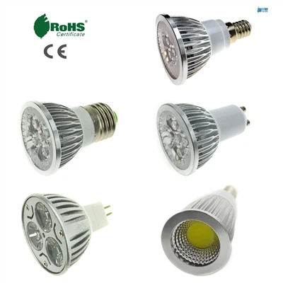LED kastljósperur E27/GU10/MR16 4W SMD pera